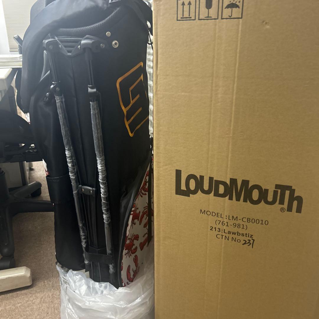 LOUDMOUTH ロブスター柄 ゴルフバッグ