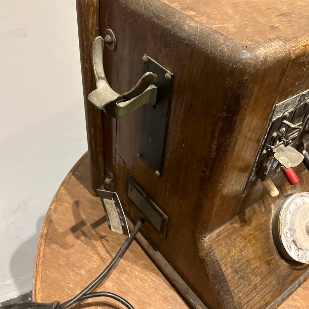 アンティーク　木製電話機 french-telephone Paris