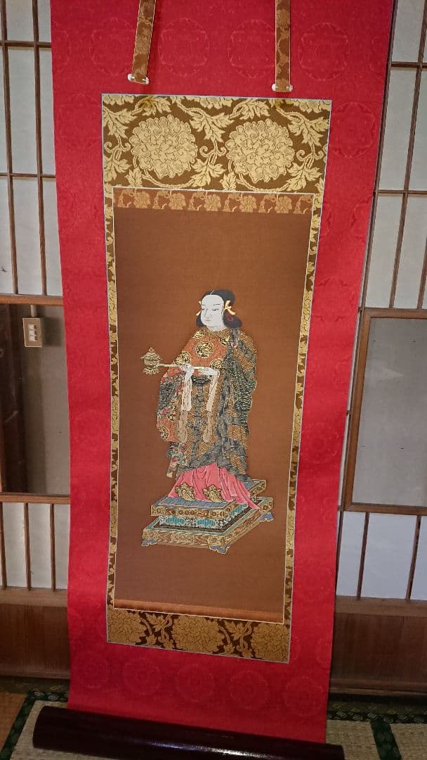 ☀️聖徳大子考養尊影☀️(西陣手織唐錦)美品☆(12月31日迄御値引き販売中)