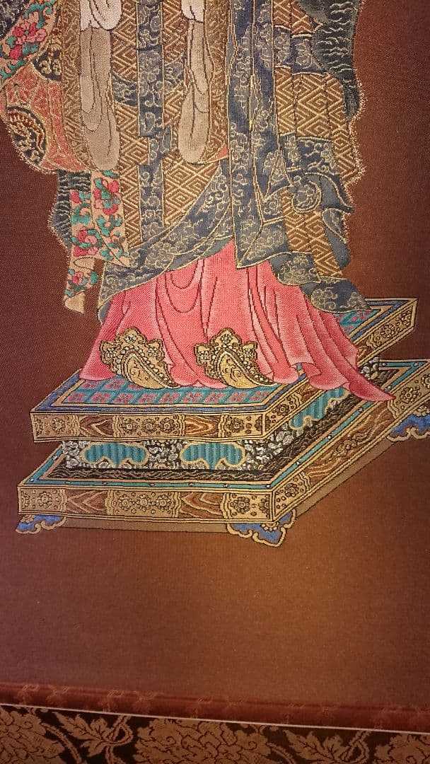 ☀️聖徳大子考養尊影☀️(西陣手織唐錦)美品☆(12月31日迄御値引き販売中)