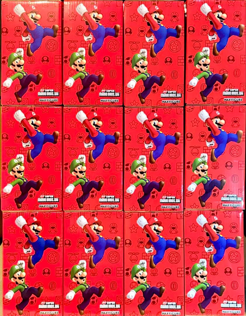 【新品・未開封】24体スーパーマリオブラザーズWiiフィギュア マリオ&ルイージ