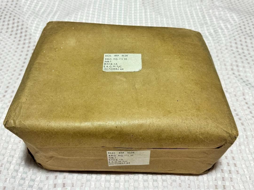 米軍 実物 地雷探知器用バッテリーバッグ 未開封
