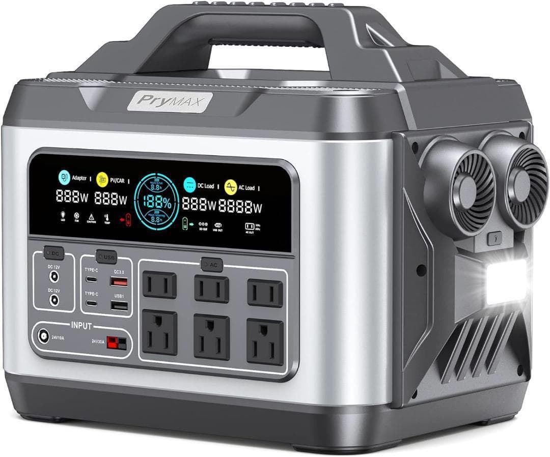 PryMAX Batto ポータブル電源 1200W(瞬間最大2600W) 大容
