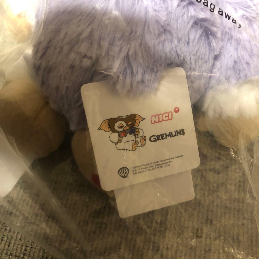 GREMLINS ギズモ　ライラックグレー ぬいぐるみ 25cm