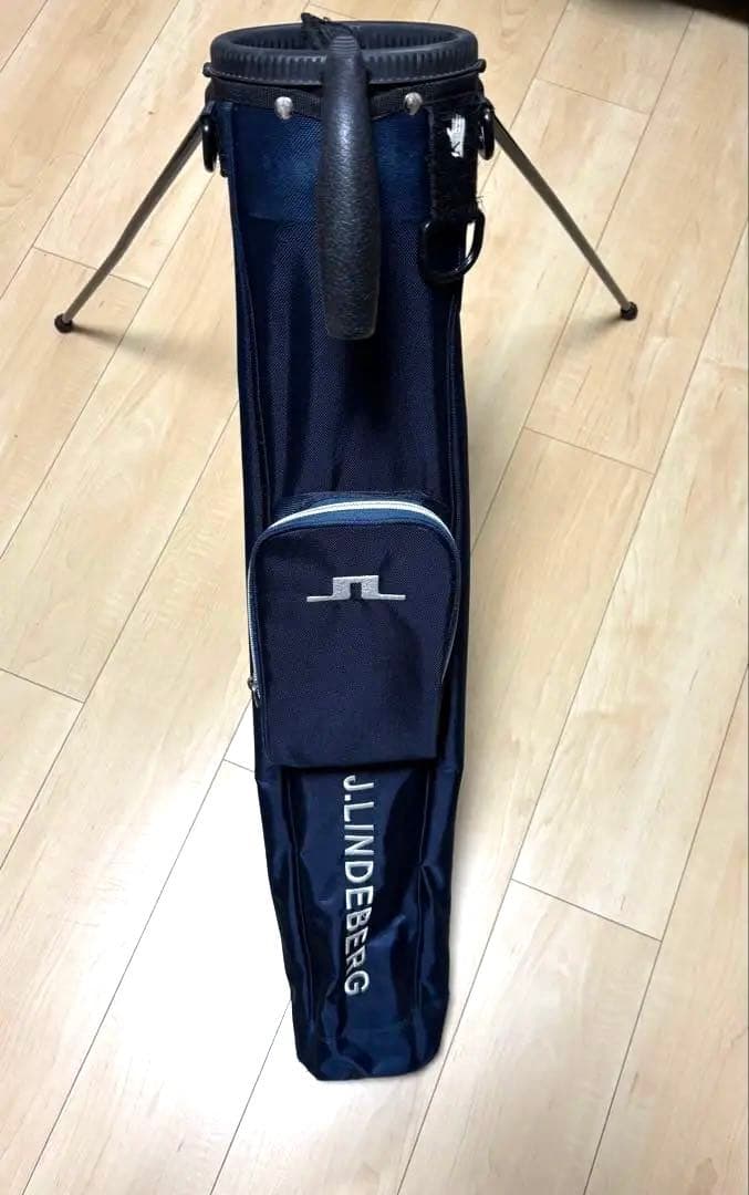 最終値下げ J.LINDEBERG ジェイ リンドバーグ ネイビー セルフバッグ