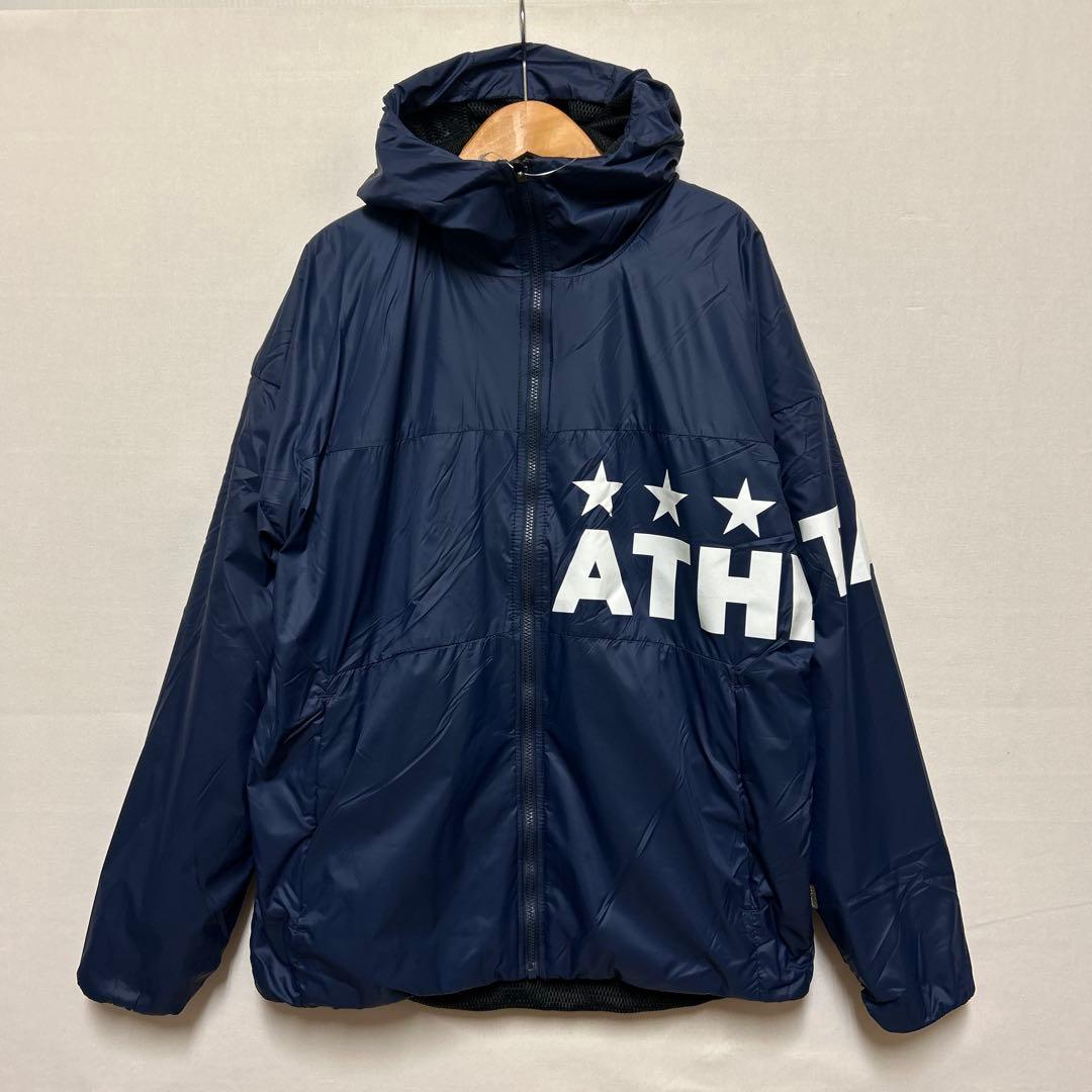 160cm アスレタ ジュニア 裏地付ウインドジャケット ネイビー