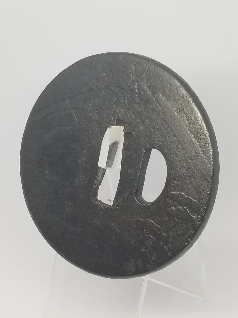 長*光様 三保の松原図鐔 鉄地 焼手腐らし 肥後 平田 埋忠 富士山 刀装具