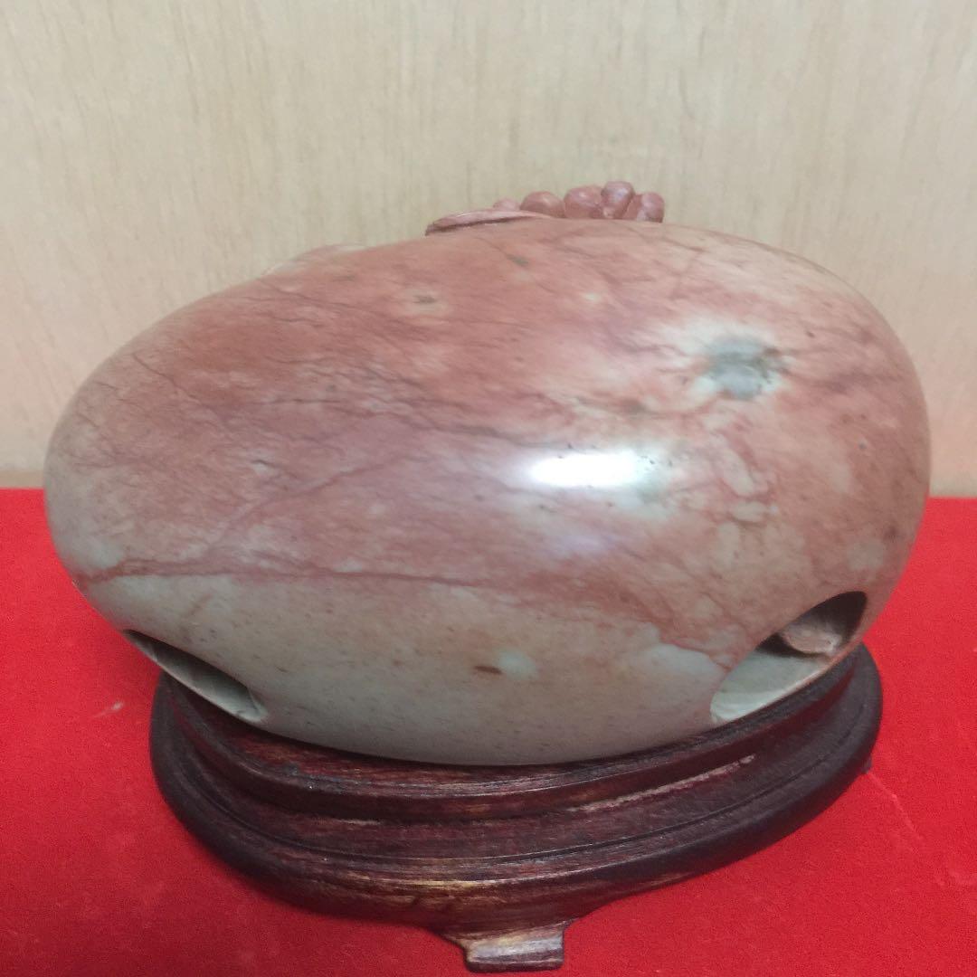 中国寿山石 細工 亀