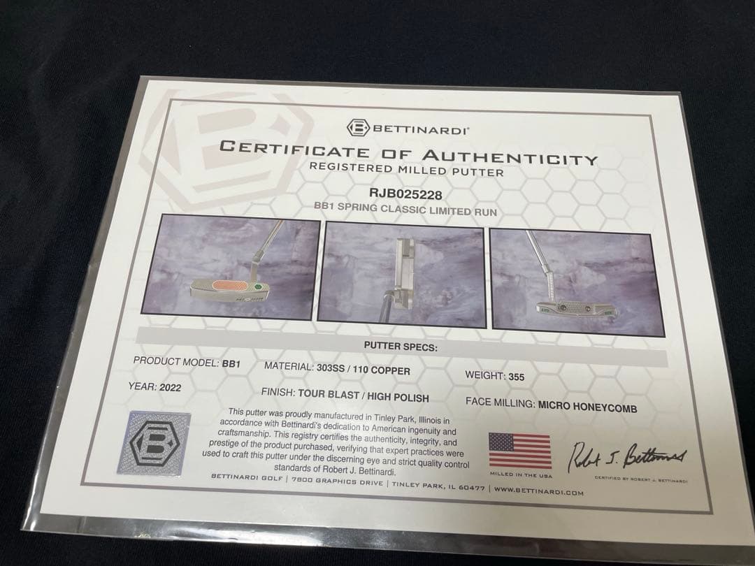 bettinardi ベティナルディ パター 限定80本 BB1 ゴルフクラブ