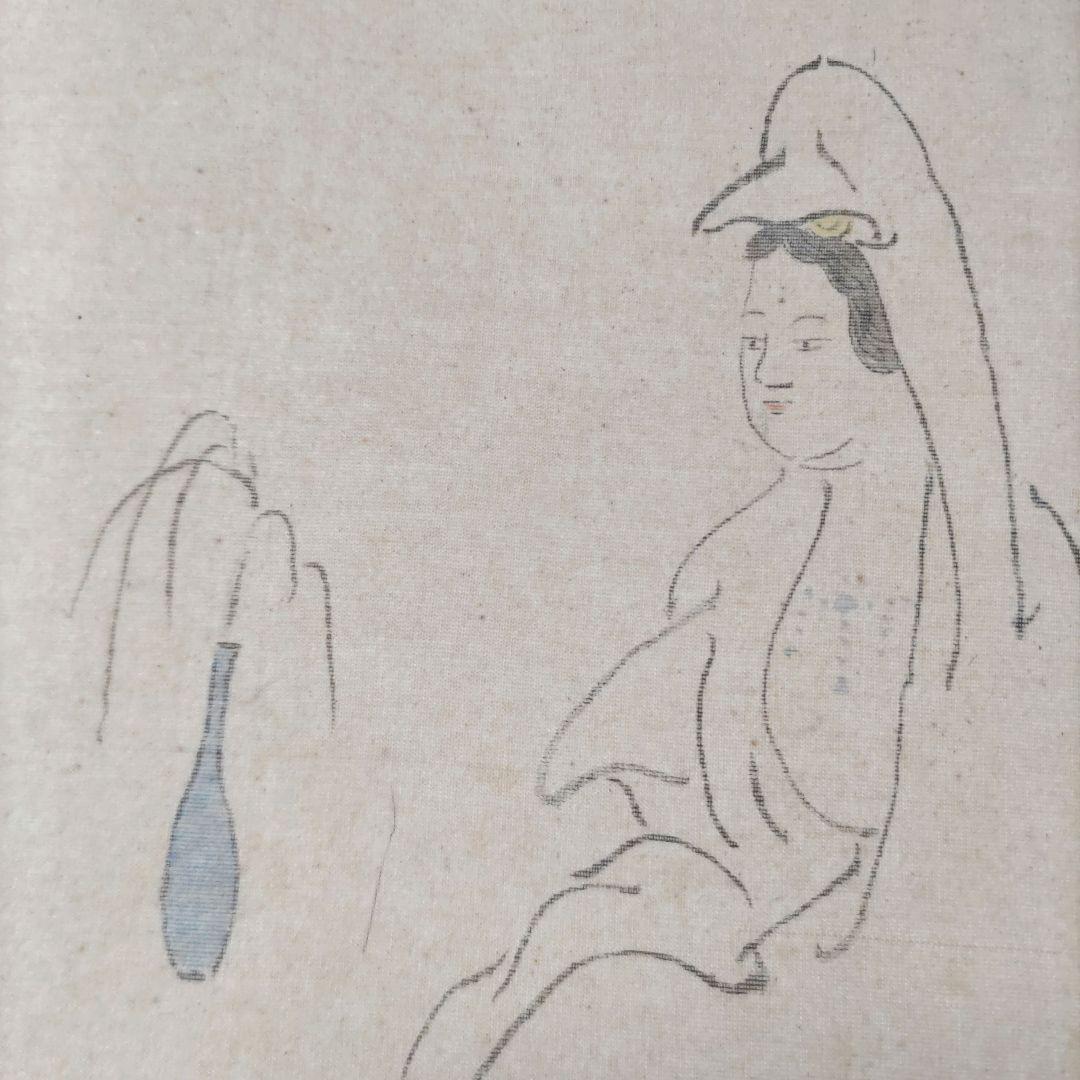 観音様掛軸　Y260