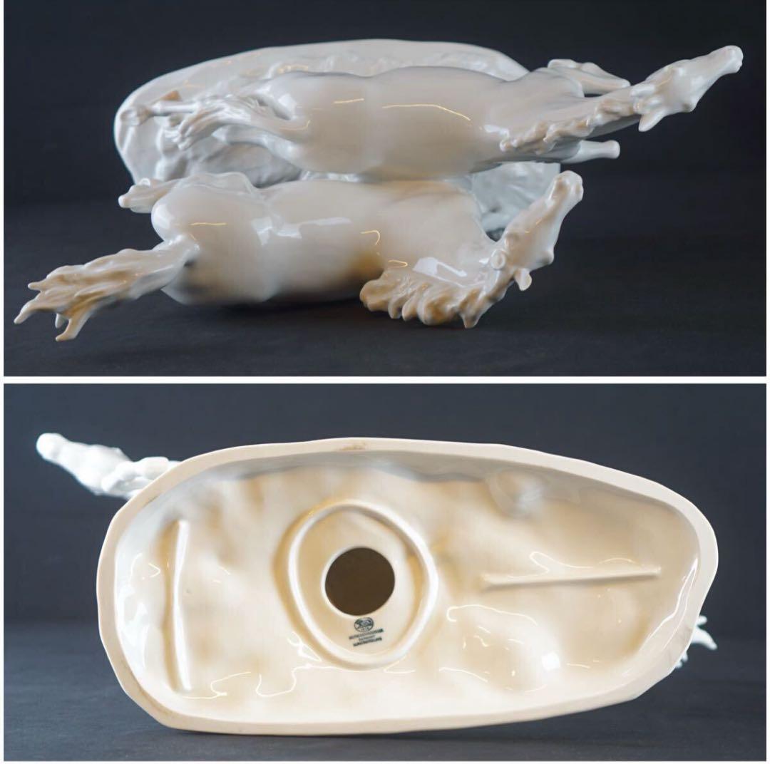 フッチェンロイター Hutschenreuther 2頭の馬 置物 希少 美品