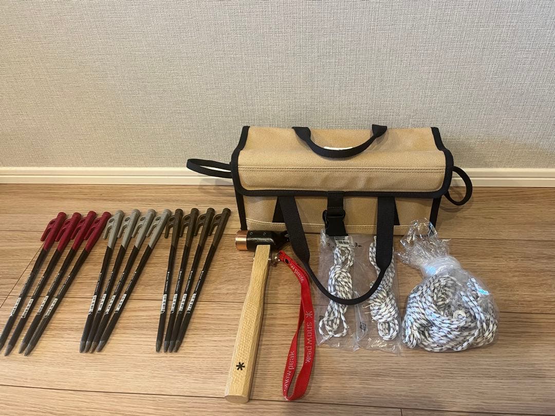 テント設営セット（ポール・ステーク・ハンマー）