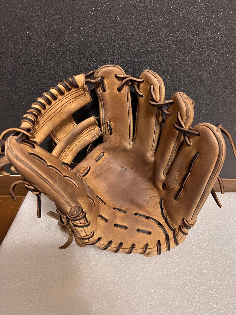 ★美品★ ミズノプロ 硬式 内野手用 5DNA サイズ9 中指 薬指リング加工済