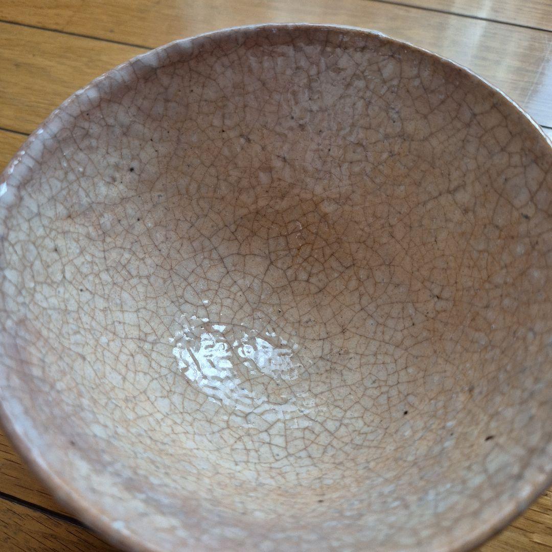 萩焼 福冨秀八 淡い茶碗 木箱付き