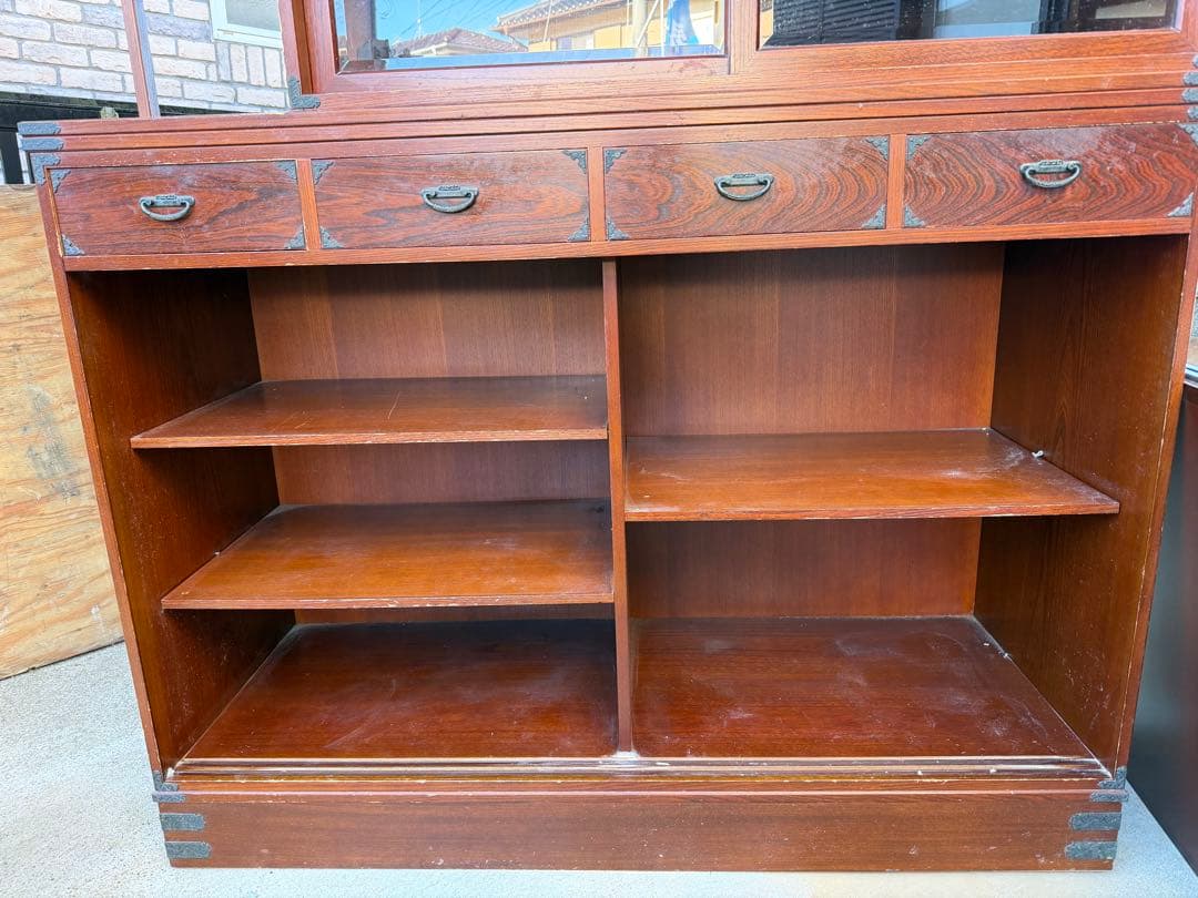 民芸家具 茶棚 茶箪笥 飾り棚 和家具 キャビネット レトロ 水屋箪笥