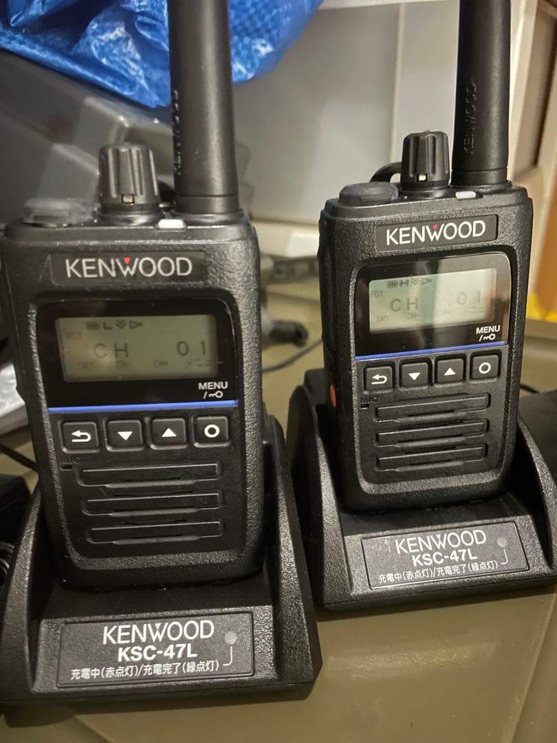 2台セットKENWOODデジタルトランシーバーTPZ-D563BT 充電器付き