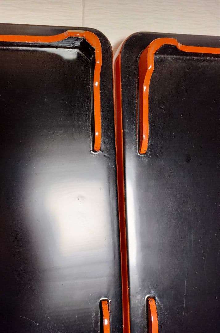 【5客脚付蒔絵膳 】漆器　会席膳 Lサイズ　御膳　朱塗　正月　祭事　アンティーク