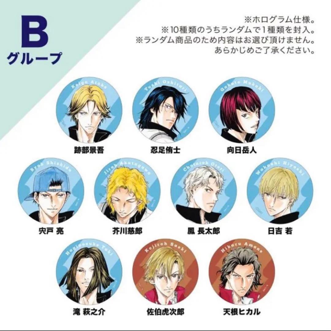 テニプリ テニソニ おてふぇす キラキラ缶バッジ Bグループ 100個