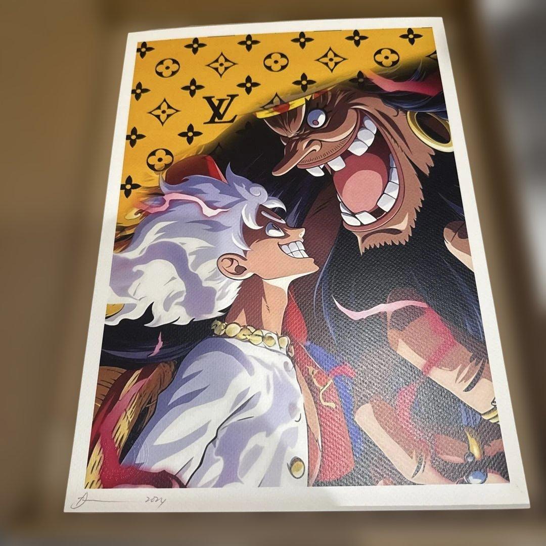 death nyc 現代アートポスター　ワンピース　ニカ　ルフィ　ヴィトン