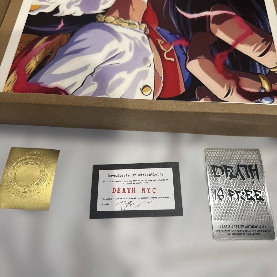 death nyc 現代アートポスター　ワンピース　ニカ　ルフィ　ヴィトン