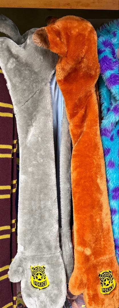 【美品】ディズニー ファンキャップ マフラー ニック ジュディ