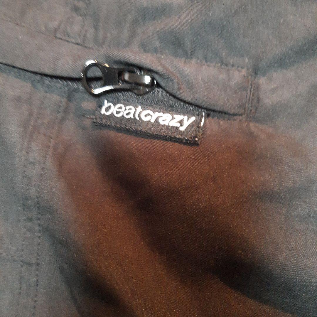 布袋寅泰　beatcrazy 黒 ショートパンツ ジッパーポケット付き