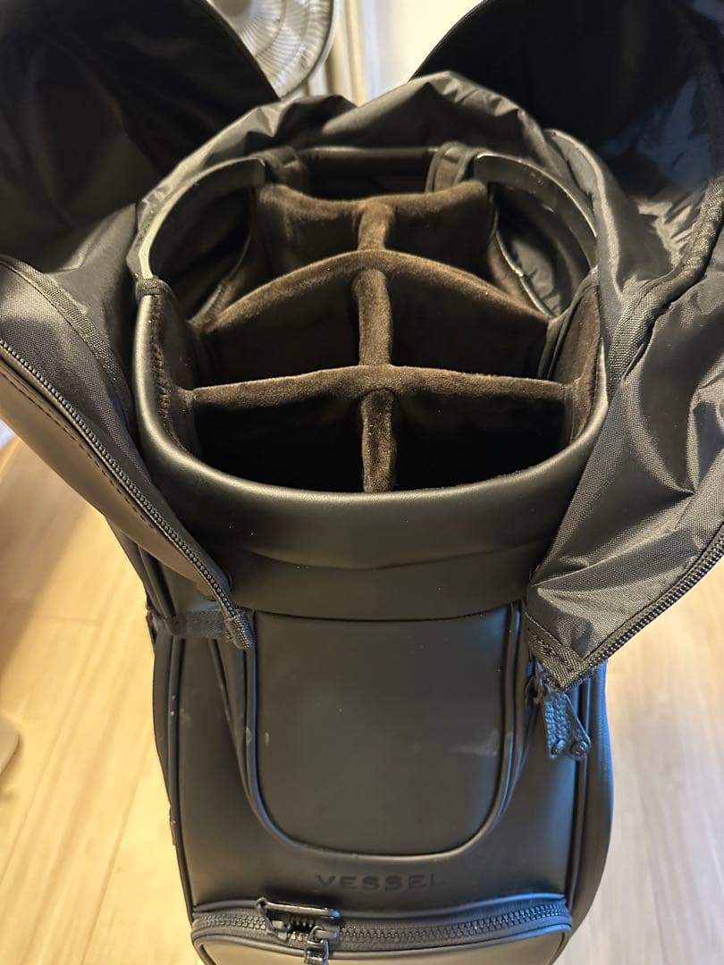 Vessel ブラック ゴルフバッグ