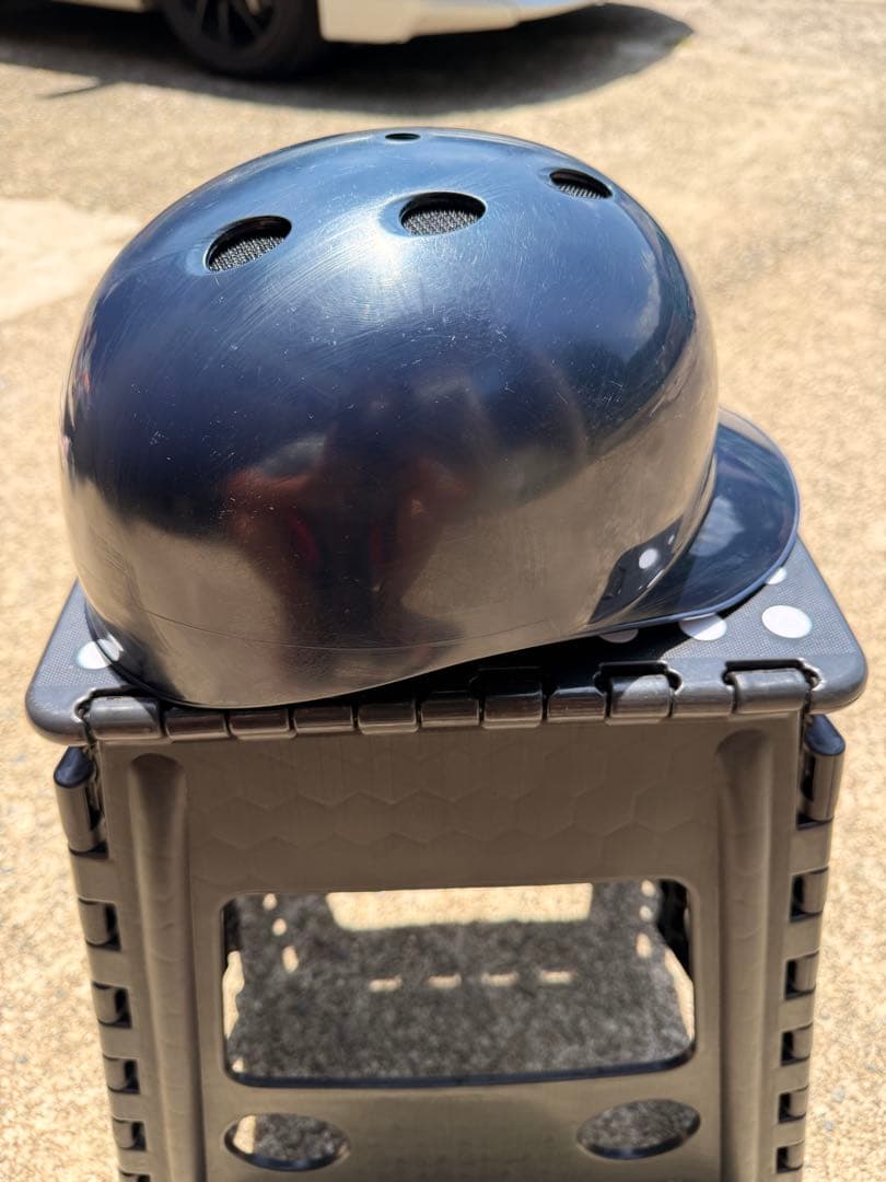 【ミズノ】軟式キャッチャー用ヘルメット ネイビー　XO