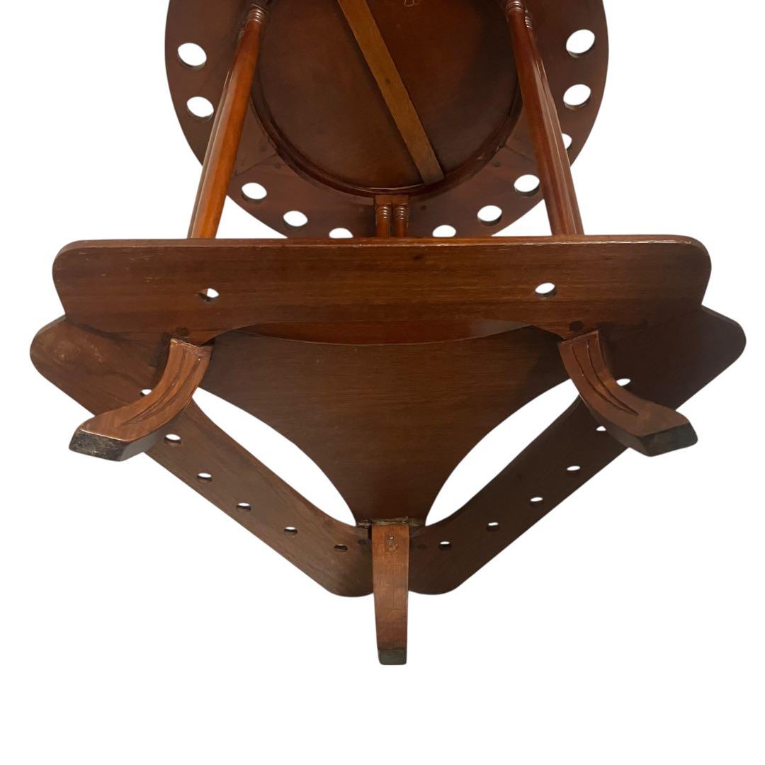 ビリヤード　キューラック　キュースタンド　テーブル　木製　アンティーク