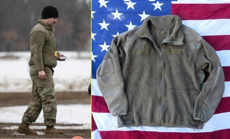 米軍実物　ポーラテックフリースジャケット　L-R　コヨーテ ECWCS　147