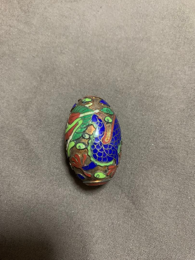 明治時代　提げ物　七宝　緒締め