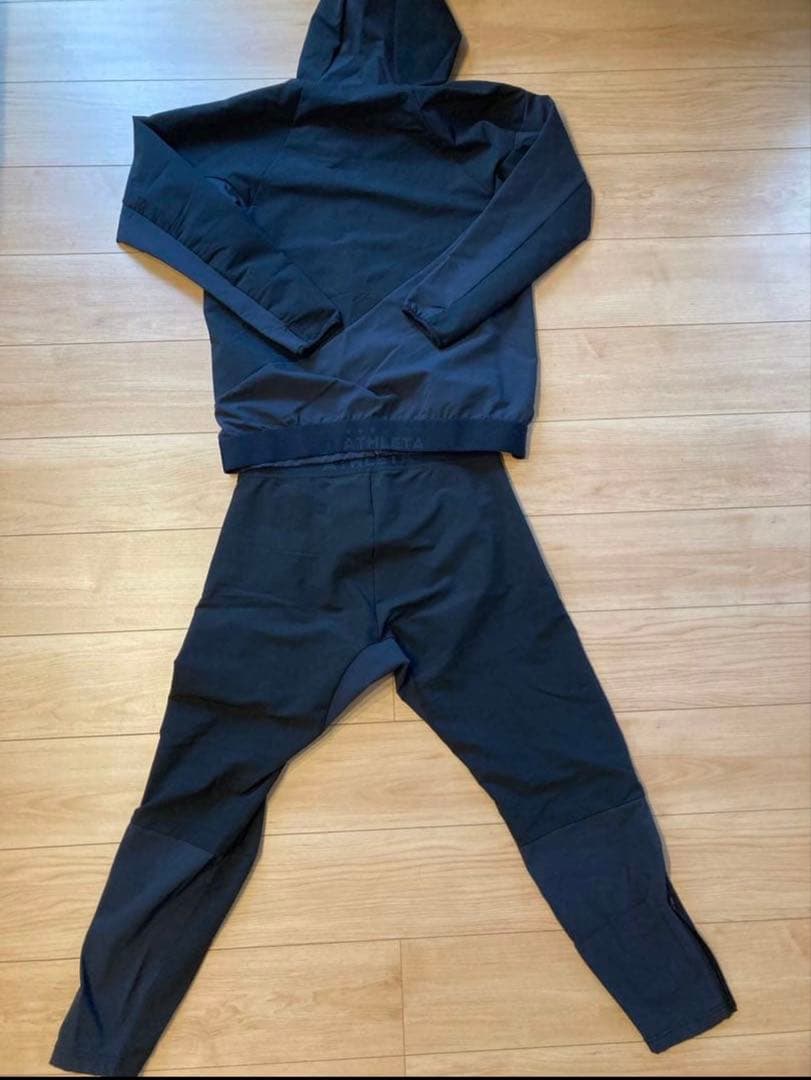 ATHLETA フード付きジャケットとパンツセット Lサイズ ダークグレー