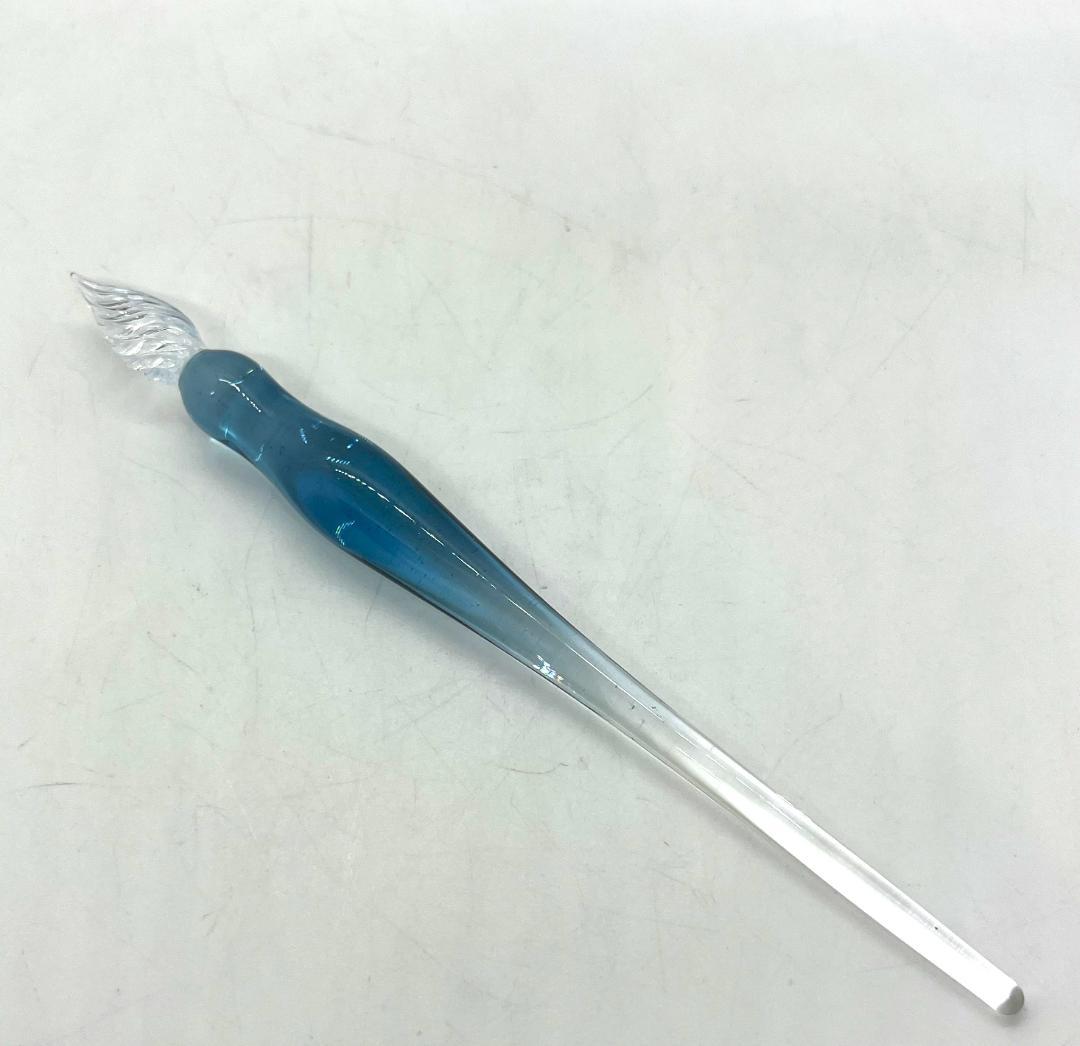 硝子工房Sayori ガラスペン 未使用品 専用箱付き ハンドメイド 文房具