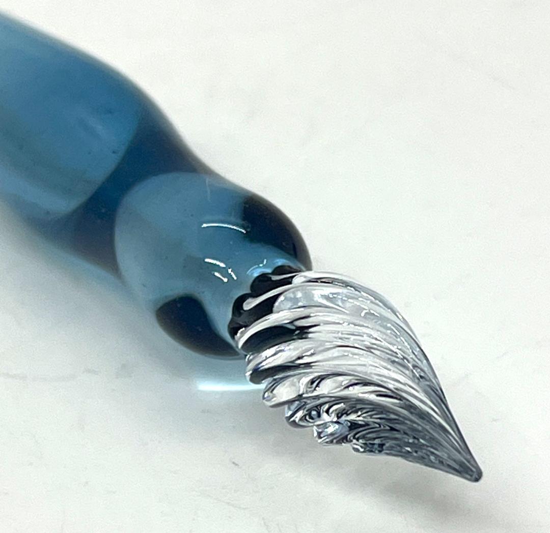 硝子工房Sayori ガラスペン 未使用品 専用箱付き ハンドメイド 文房具