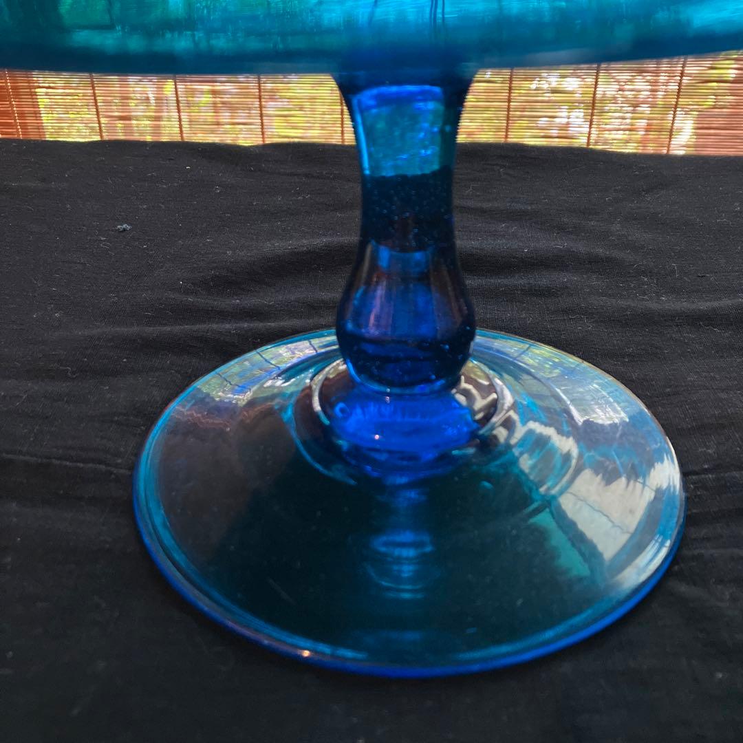 昭和初期　脚付鉢　ガラスコンポート