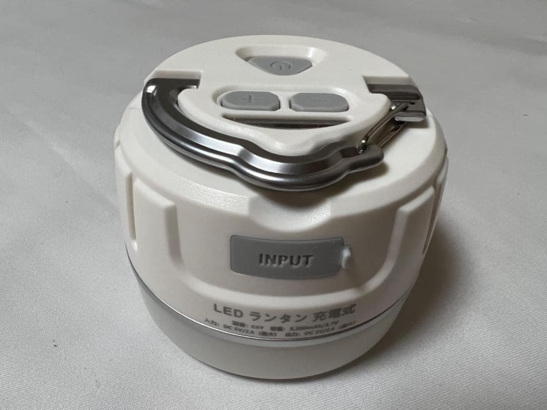 連続点灯250時間 4色切替 段階調光 明るい 吊り下げフック 小型