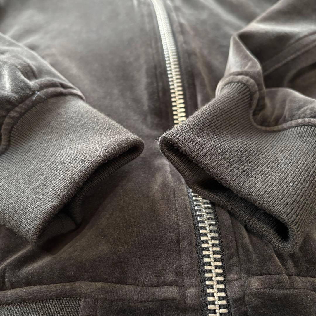 パーリーゲイツ✨　ベルベットブルゾン　ゴルフ　ジップアップ　ブラウン　４　M