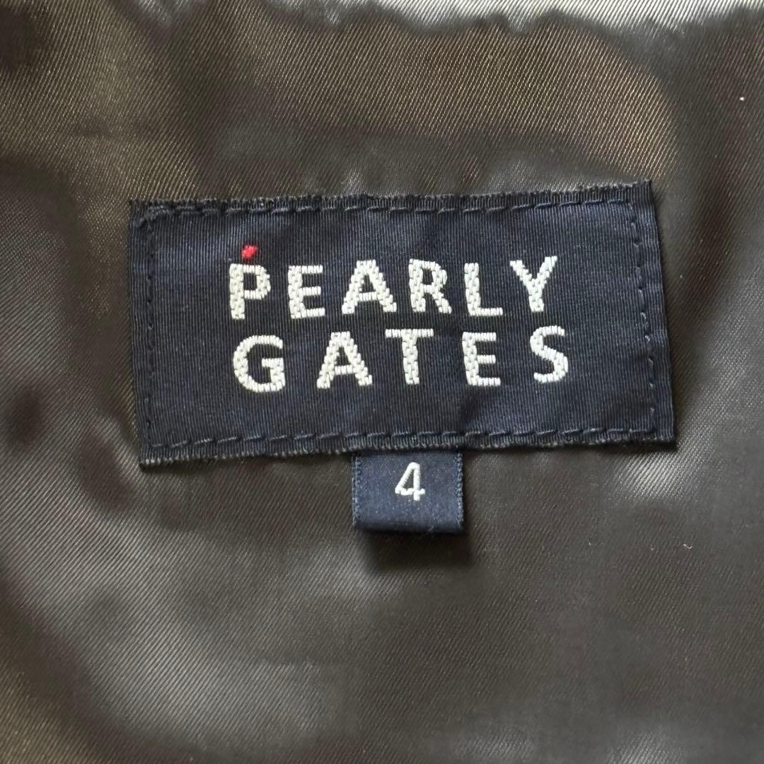 パーリーゲイツ✨　ベルベットブルゾン　ゴルフ　ジップアップ　ブラウン　４　M