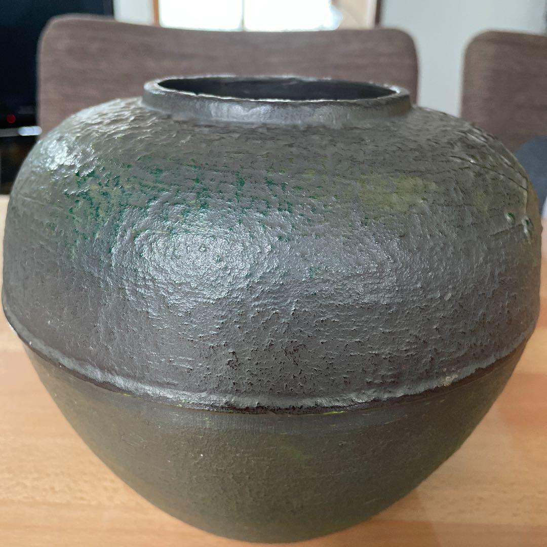 長谷川義起作　鋳造花器「梅一輪」