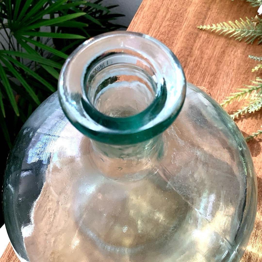 イタリアSVE 社　シードルガラス瓶(フラワーベース・オブジェ)ヴィンテージ