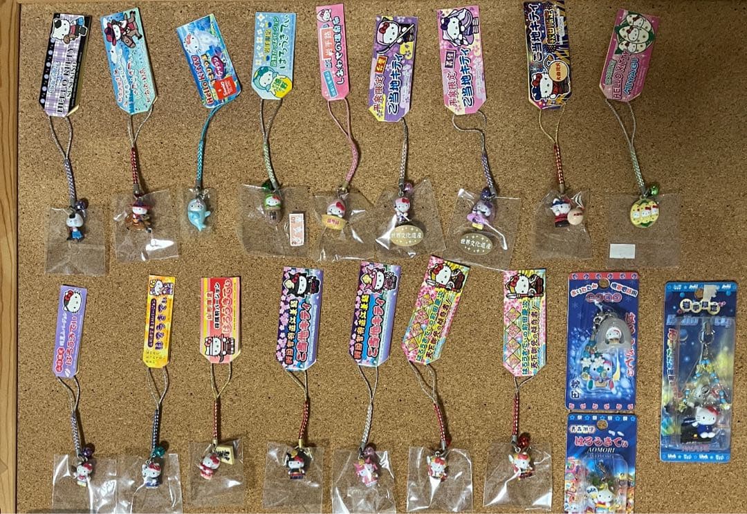 ご当地ハローキティ ストラップ 62個セット