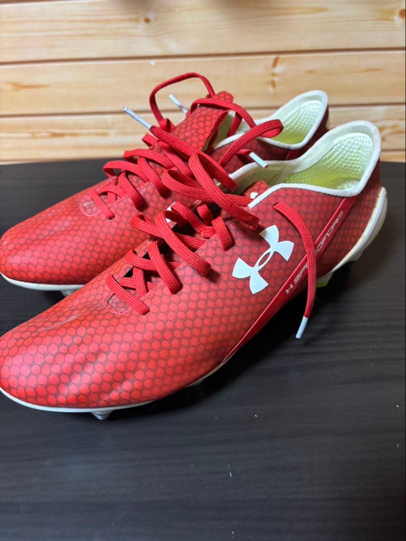 【希少】アンダーアーマー サッカースパイク Speedform 28cm赤
