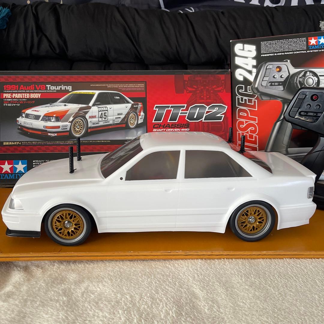 価格交渉お気軽に　 Tamiya TT-02 アウディv8 フルセット