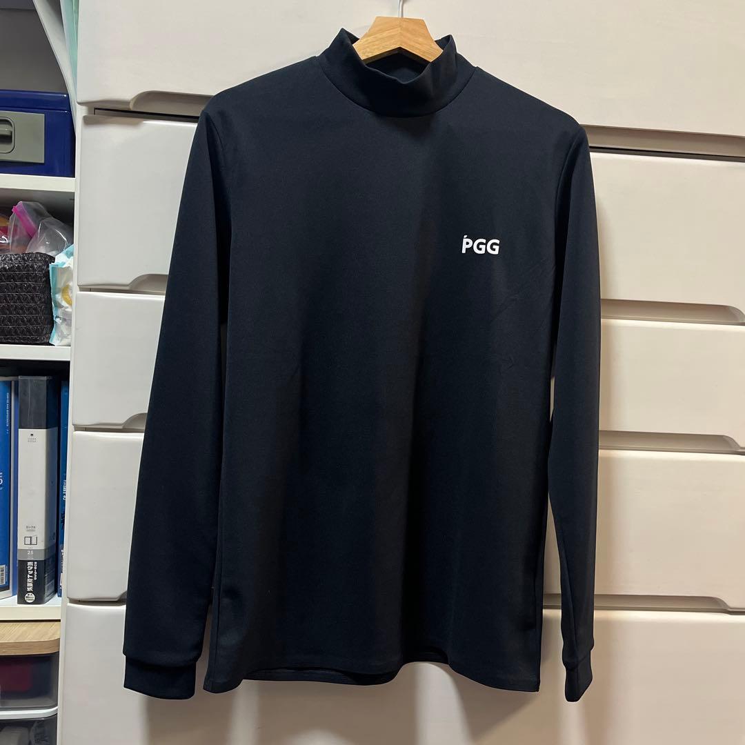 パーリーゲイツPGGハイブリッドメッシュハイネックシャツ濃紺サイズ5