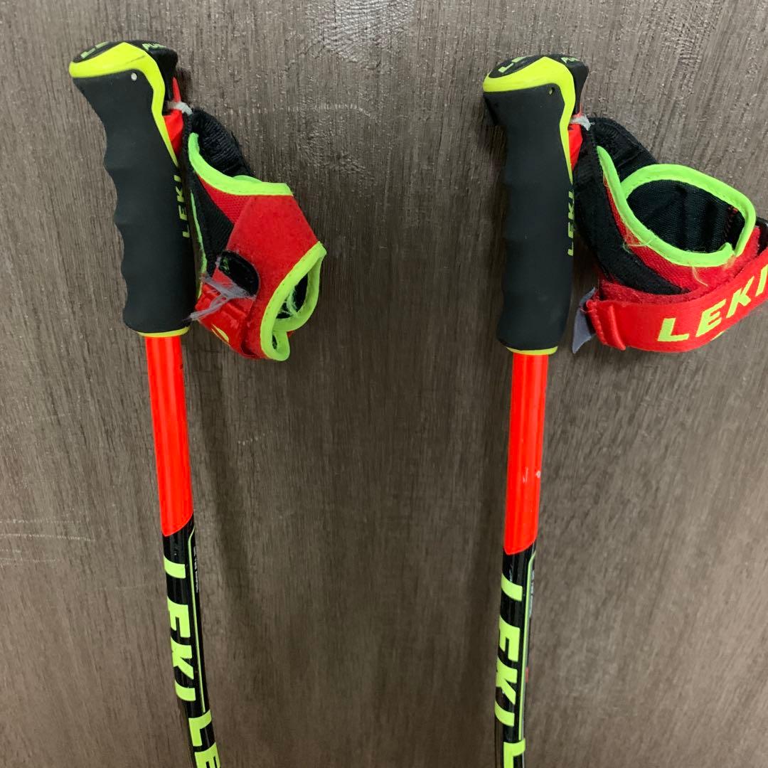 LEKI スキー用ストック オレンジ　125cm