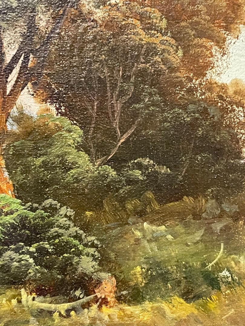 「真作」トニ・ボルディニョン　風景画　油彩画　額装　サイン有り　F4号