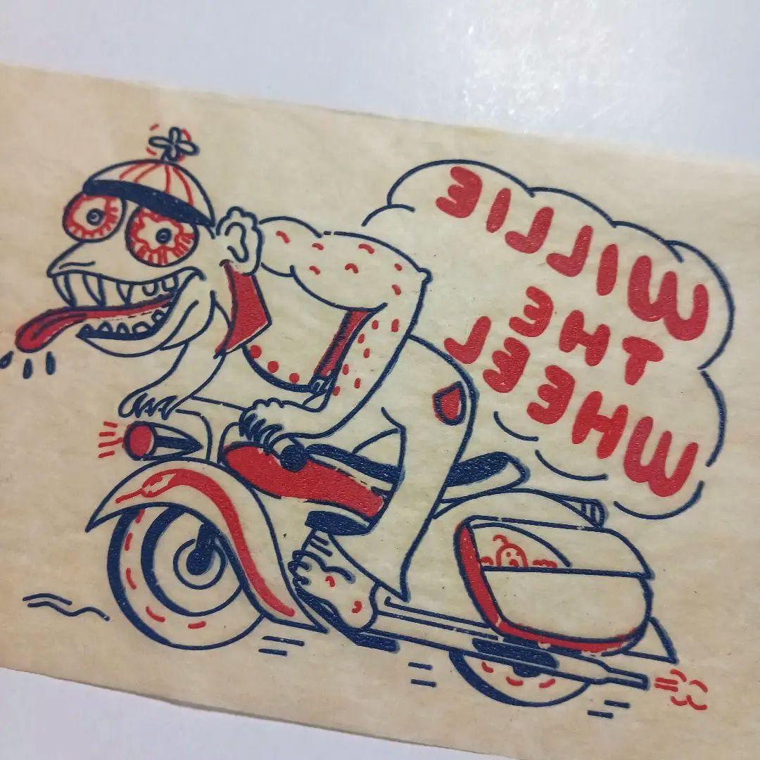 ウィリー・ザ・ホイール ビンテージ転写紙 アイロンプリント 40s50s