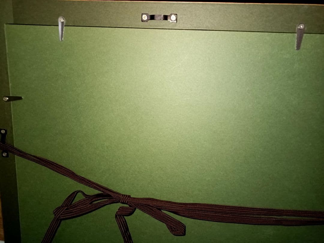 葛飾北斎　三代浮世絵師　複製木版画 「百人一首うばが絵ときの内　春道列樹」額付き