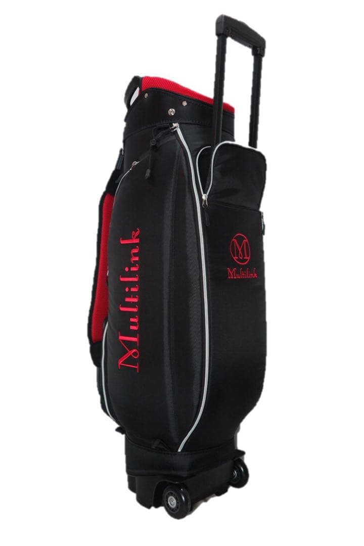 【MULTILINK】キャスター付きキャディバッグ（ブラック）