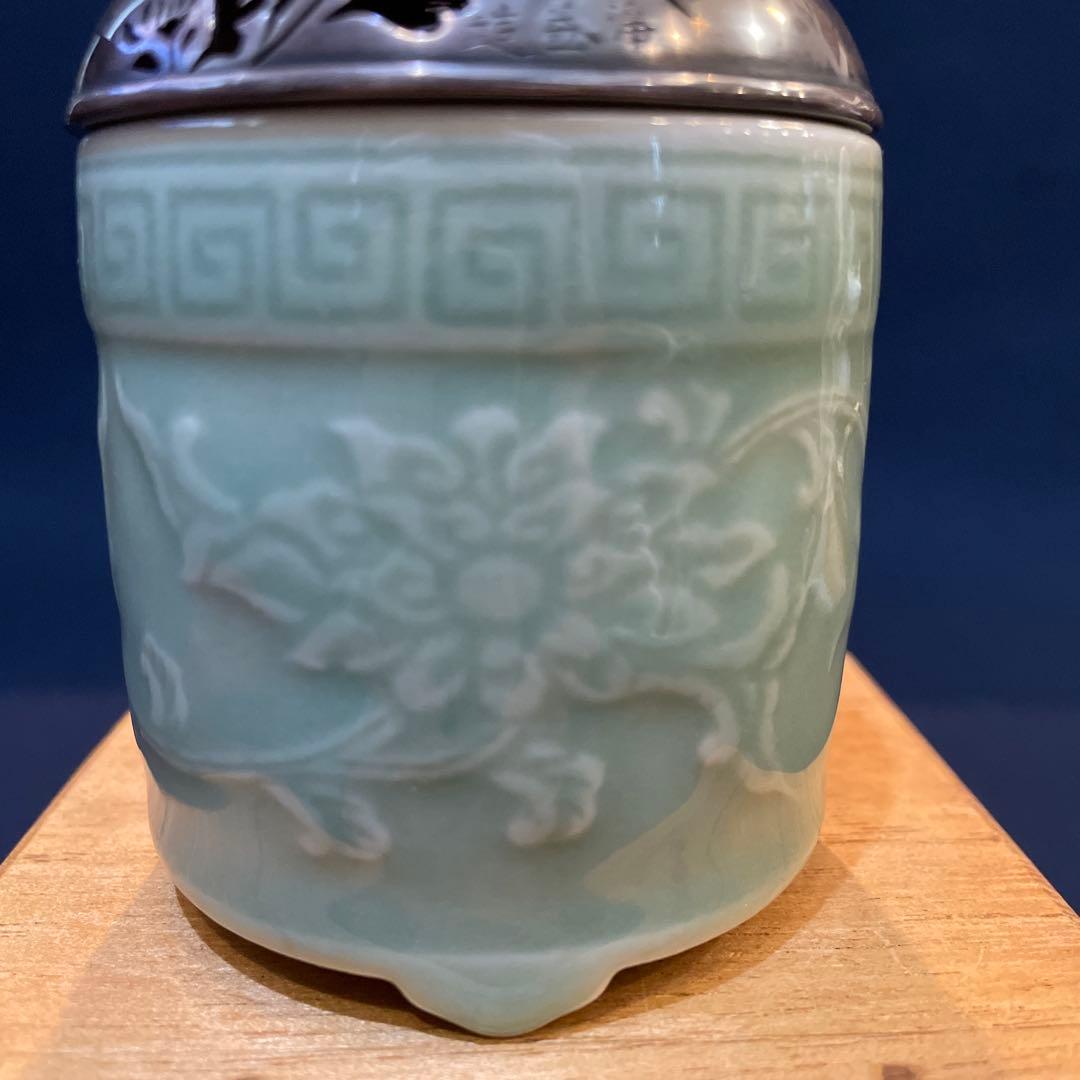 「千家十職」14代【永楽善五郎(得全)】(作) 、【中川浄益】造り『銀火屋香炉』